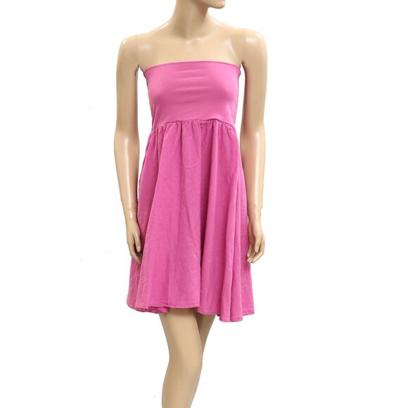 Free People Free-est Nicola Convertible Skirt Tube Dress Pink Beach S New 281304 - Picture 9 of 13